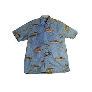 Columbia FIELD GEAR River Lodge Button Down Fishing Shirt Mens Large